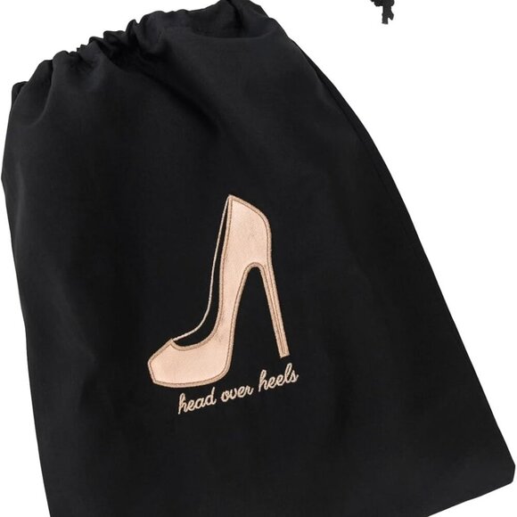 Shoe Storage Bag – 11” x 9” – Cute Shoe Bag for Women w Interior Divider, Protec - Picture 1 of 8